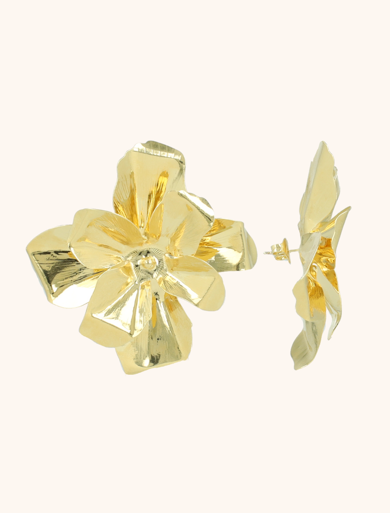 Gold Oorbellen Senna Flower XL Brasslott-theme.productDescriptionPage.SEO.byTheBrand