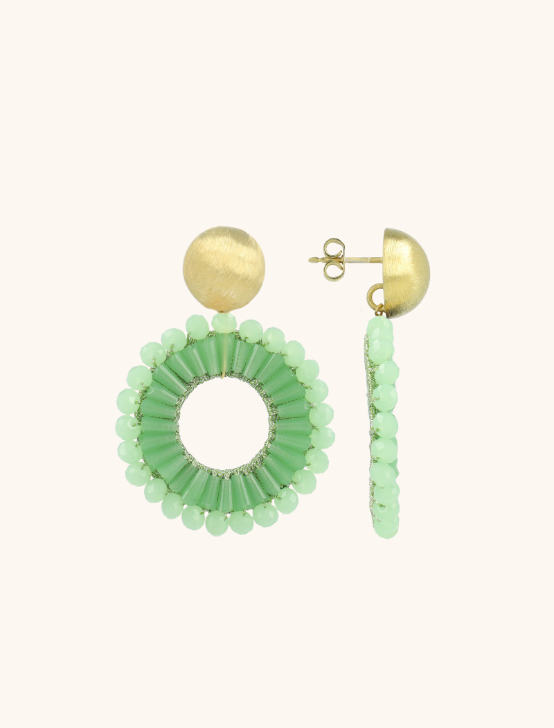 Lime Earrings Ann-Mary Circle Doublelott-theme.productDescriptionPage.SEO.byTheBrand