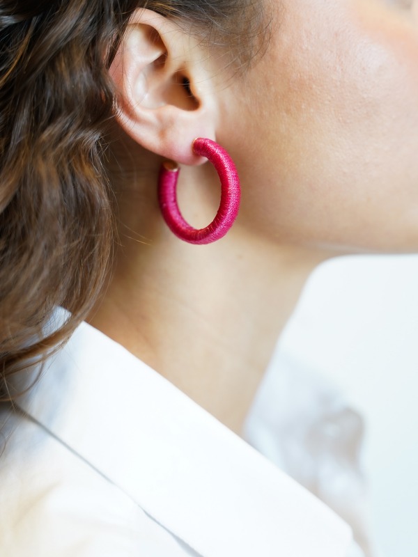 Fuchsia earrings Chloe M