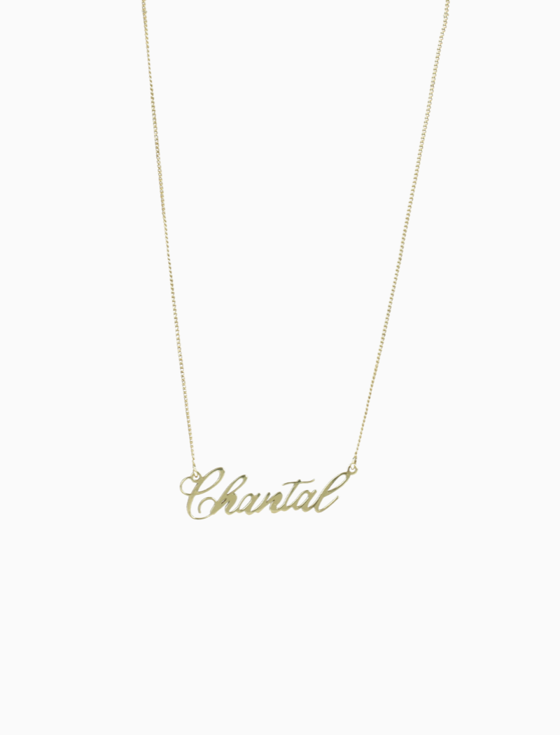 9 Karaat Vintage naam ketting  5-7 letters