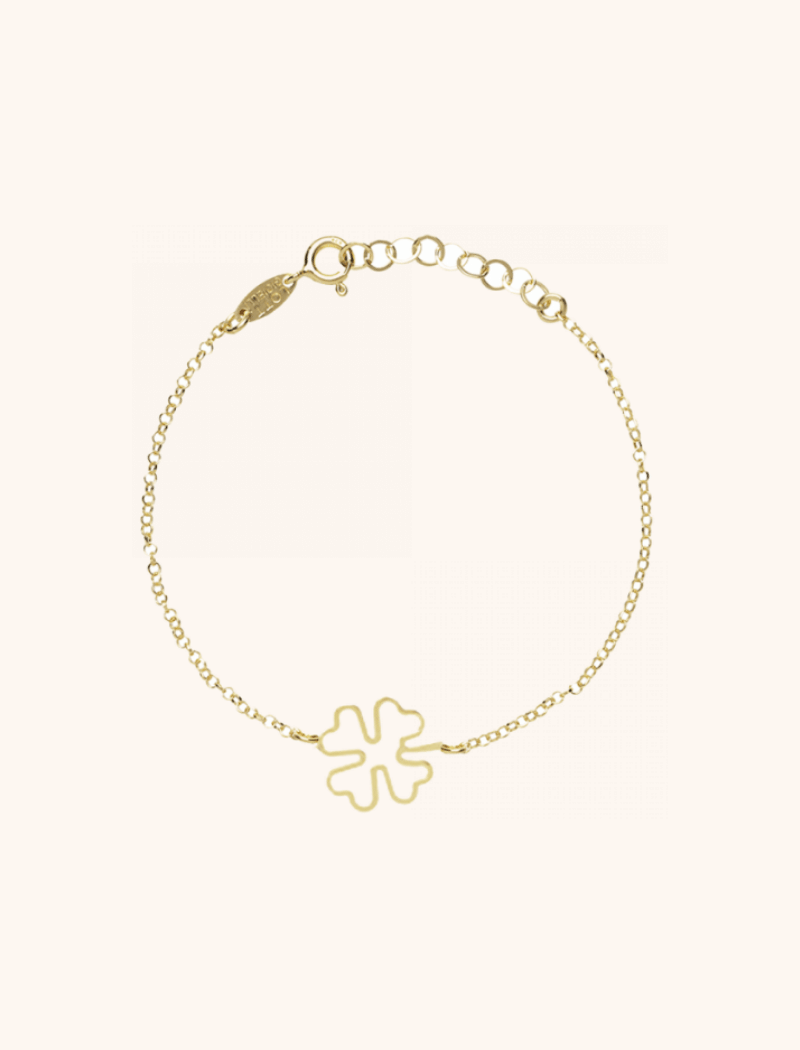 Symbol clover open bracelet 