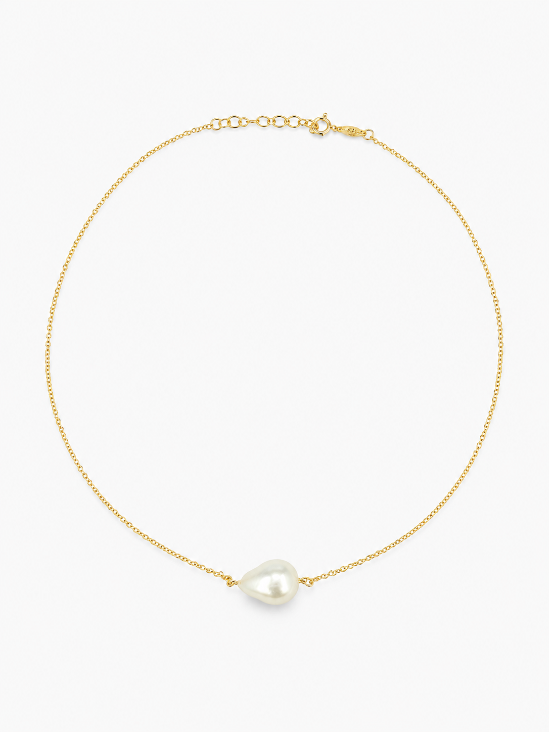 Asymmetrische Parel Ketting Drop S
