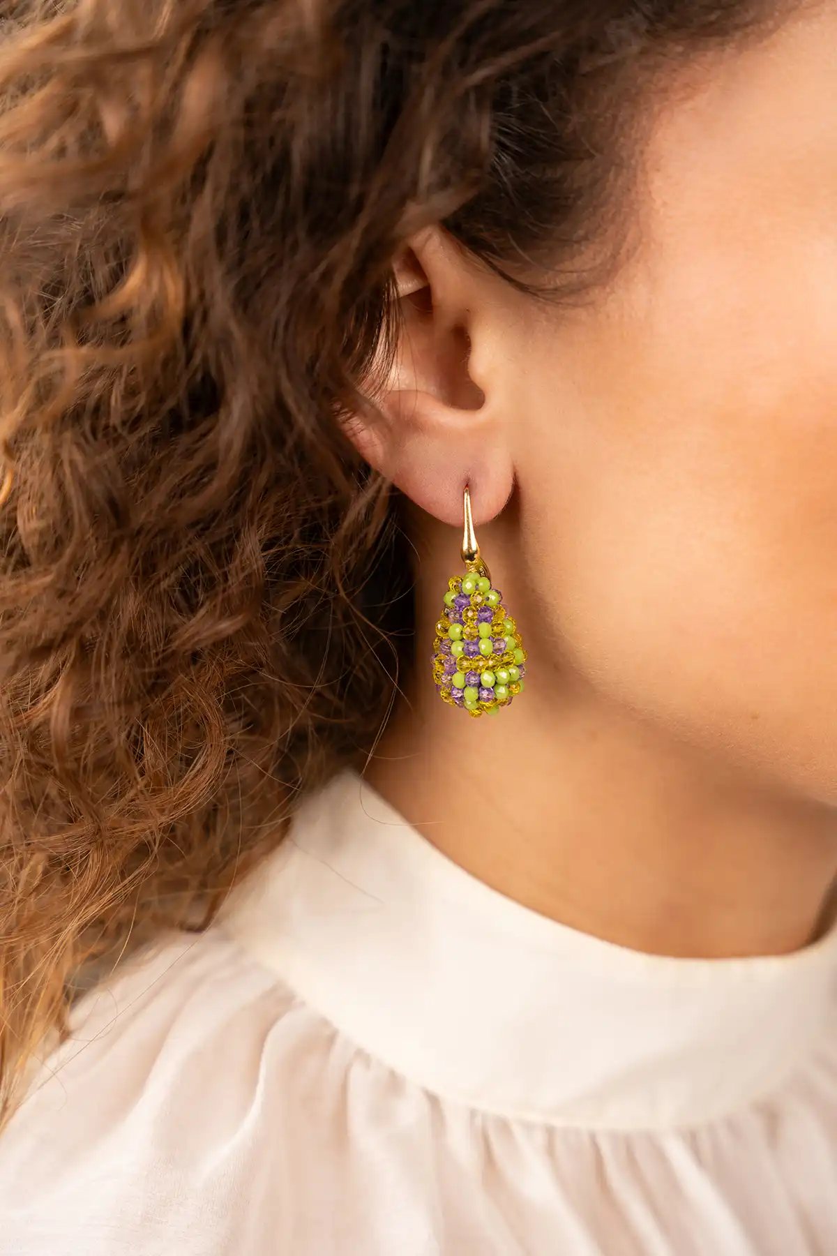 Lime Paarse Mix Oorbellen Amy Cone XSlott-theme.productDescriptionPage.SEO.byTheBrand