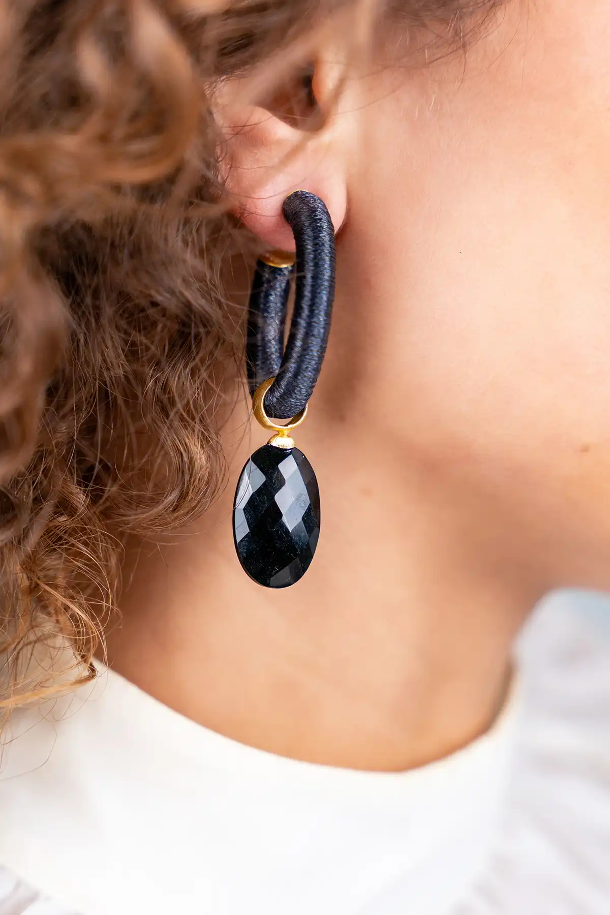 Anthracite Grey Earrings Evy Creole Ovallott-theme.productDescriptionPage.SEO.byTheBrand