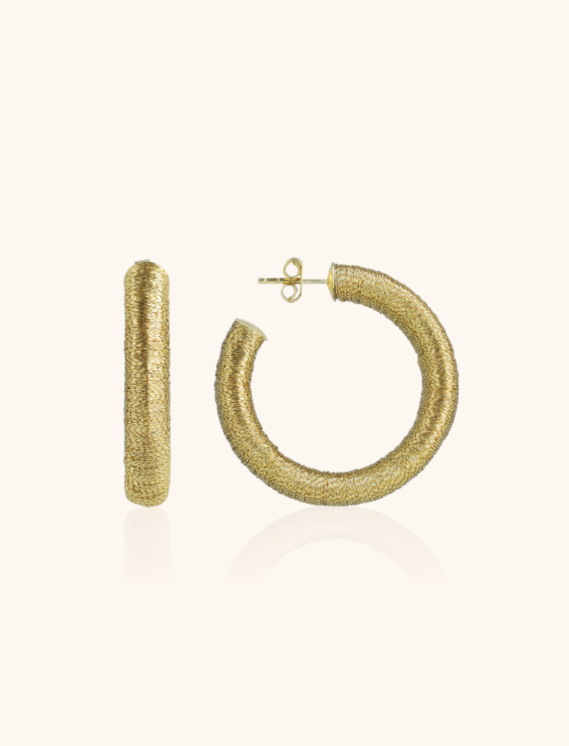 Gold-coloured Earrings Chloe Creole M