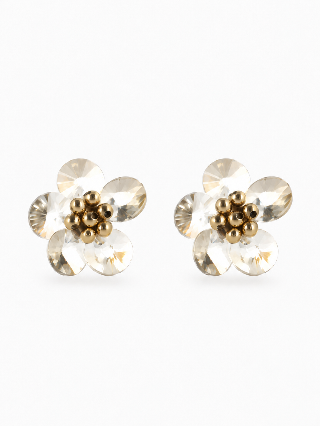 Teuntje – Oorbellen Flower Stud - Wax