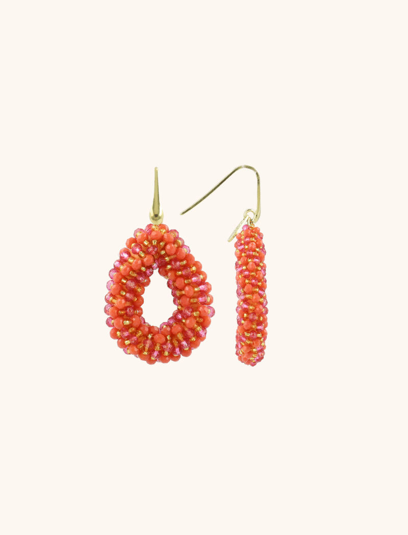 Mixed Orange Earrings Berry Drop S