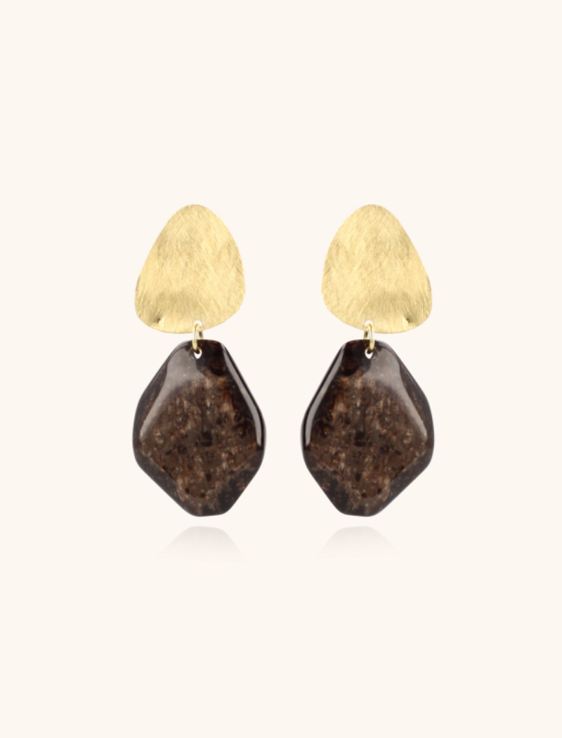 Marble Brown Asymmetric Rock M