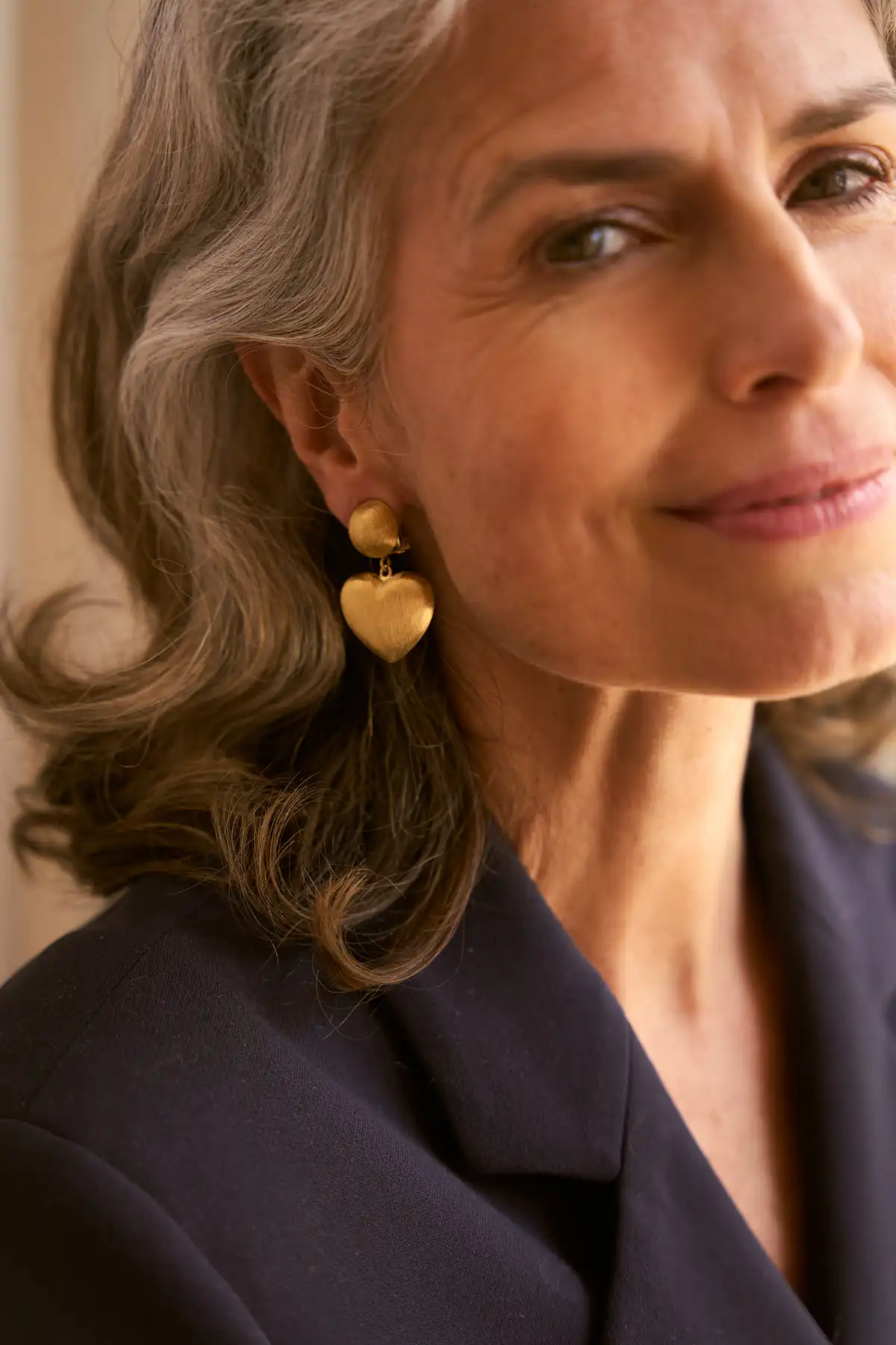 Classic Oorbellen Brushed Hart S Clip