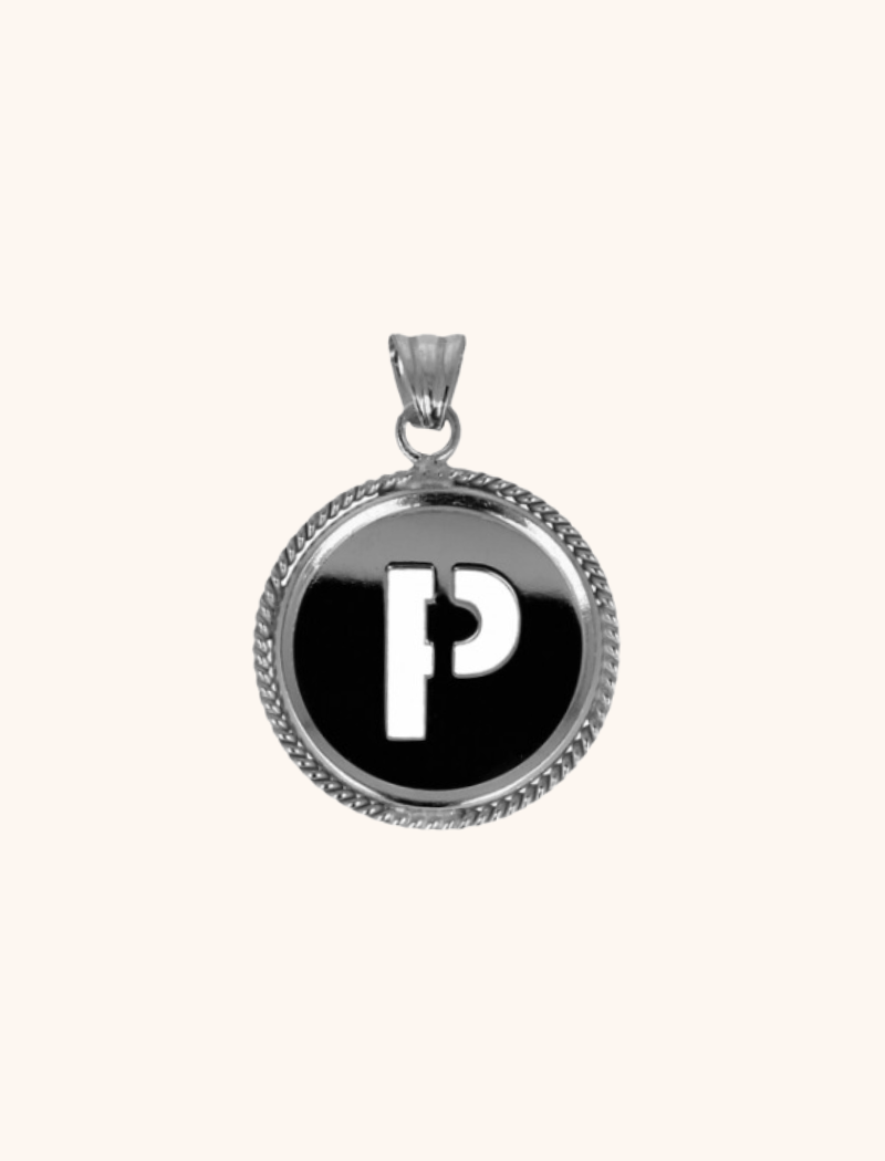 Zilveren Initial Medallion pendantlott-theme.productDescriptionPage.SEO.byTheBrand