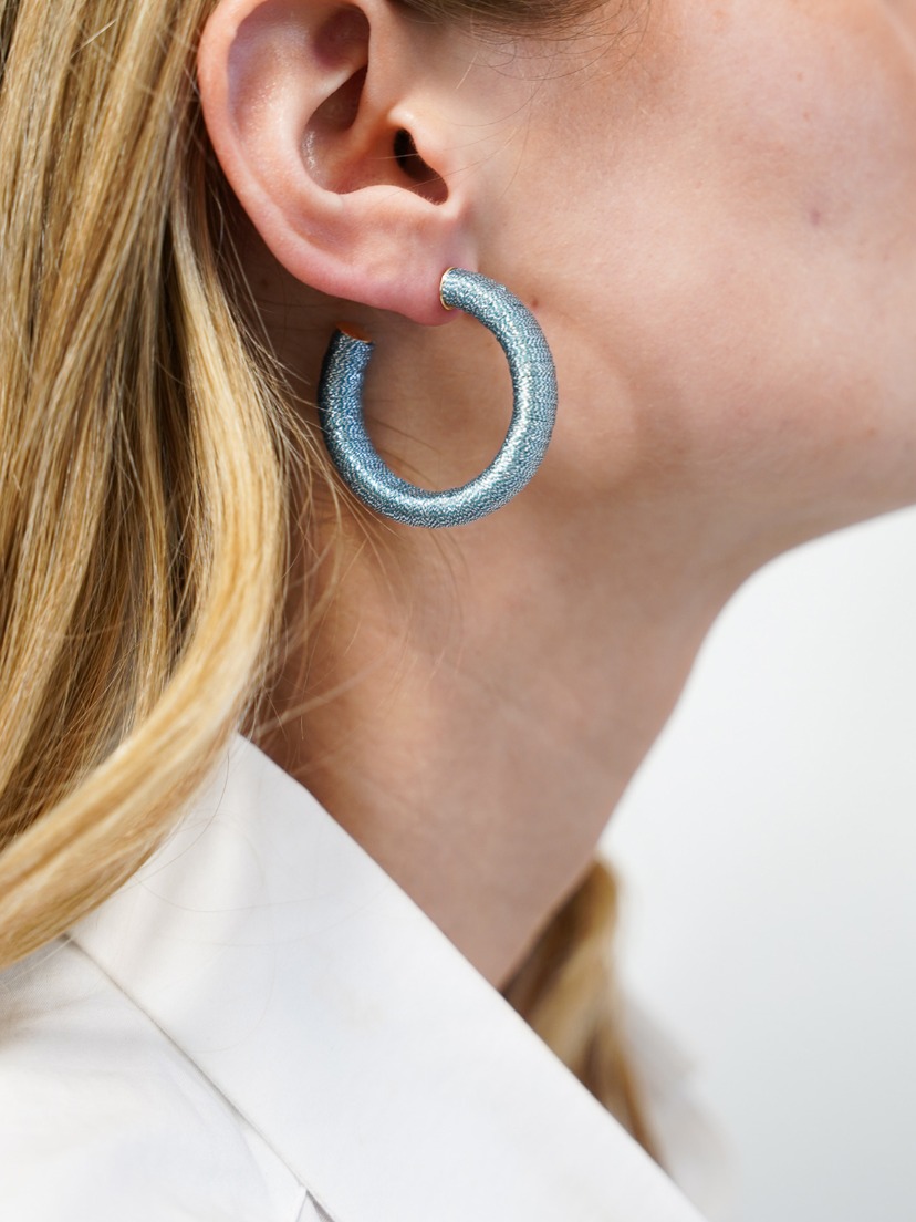 Baby Blue Earrings Chloe Creole M