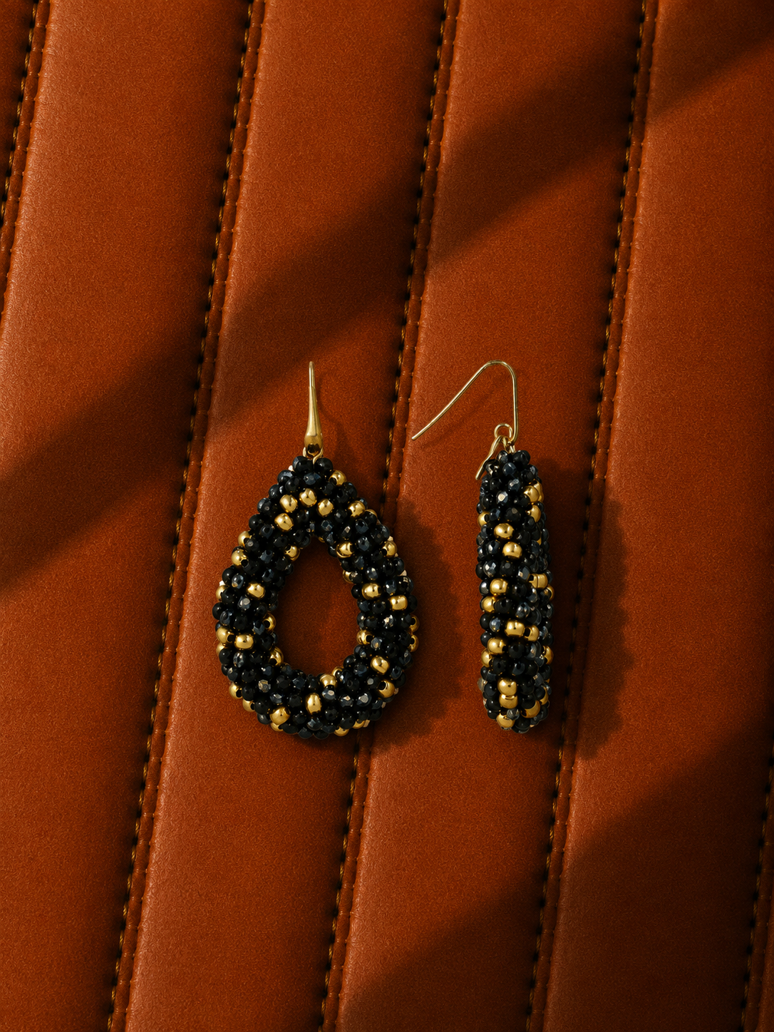 Zwarte Oorbellen Berry Drop L