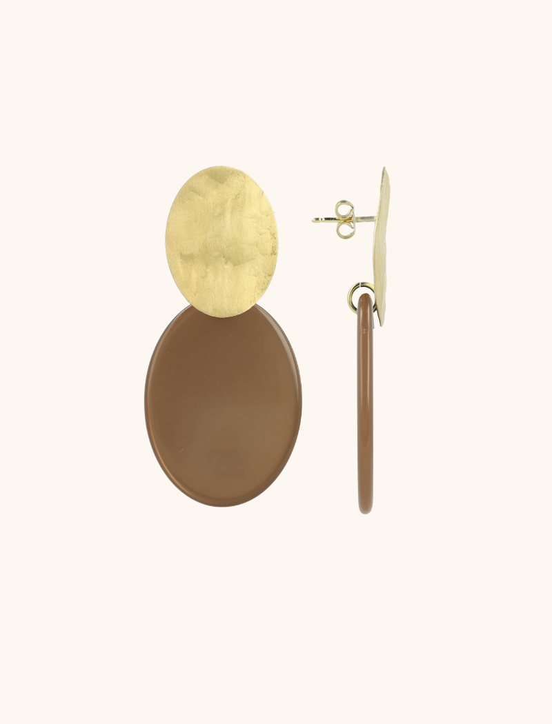 Braune Ohrringe Celia Oval Slott-theme.productDescriptionPage.SEO.byTheBrand