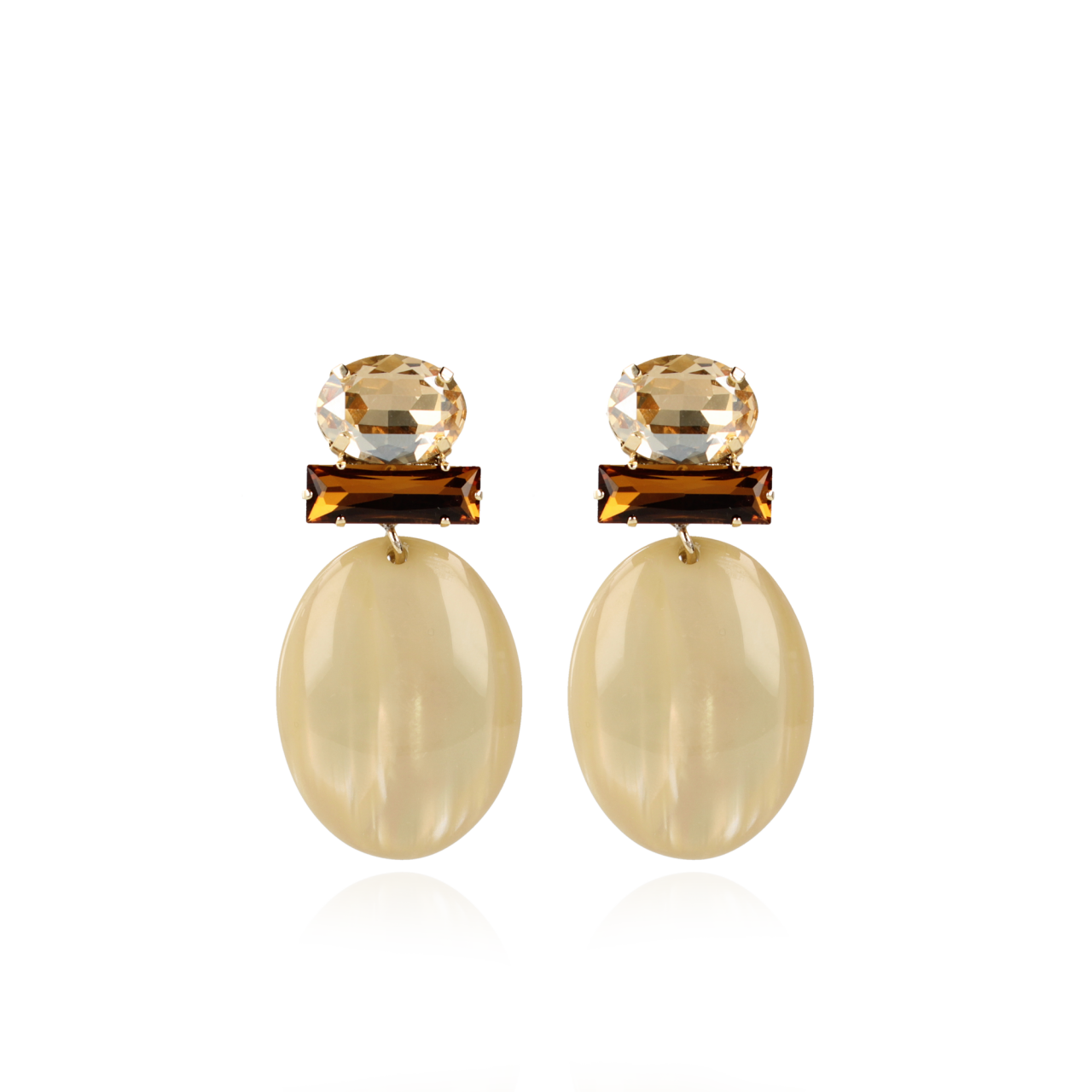Sand Oorbellen Sirius Ovaal Strasslott-theme.productDescriptionPage.SEO.byTheBrand