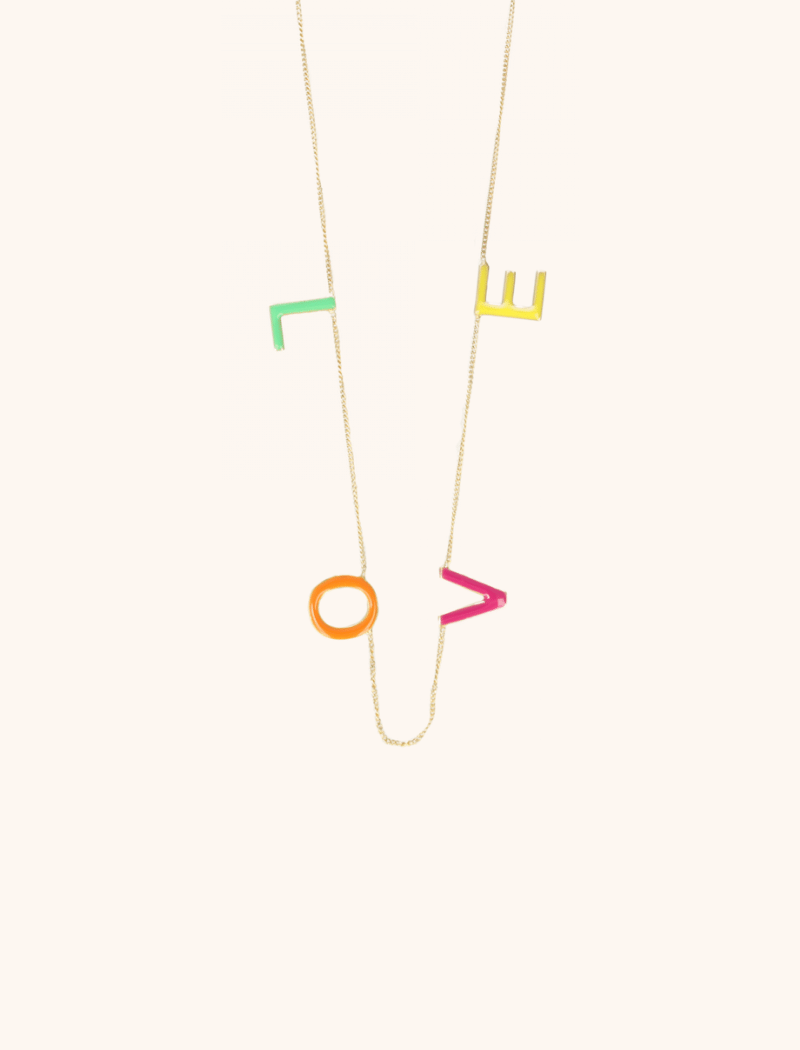 Symbol LOVE Necklace XL Multicolor