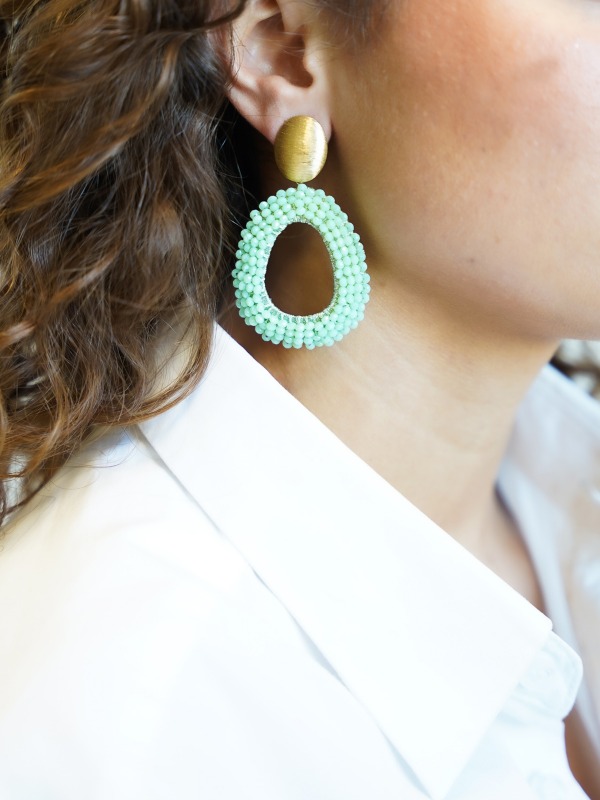 Light turquoise earrings Fee