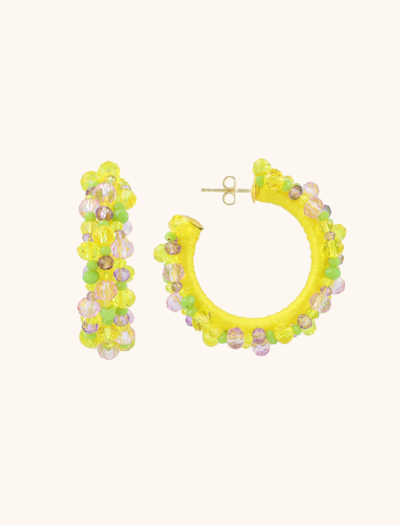 Yellow Lime Mix Oorbellen Brecht Urchin Creole Irregular Stones Mlott-theme.productDescriptionPage.SEO.byTheBrand