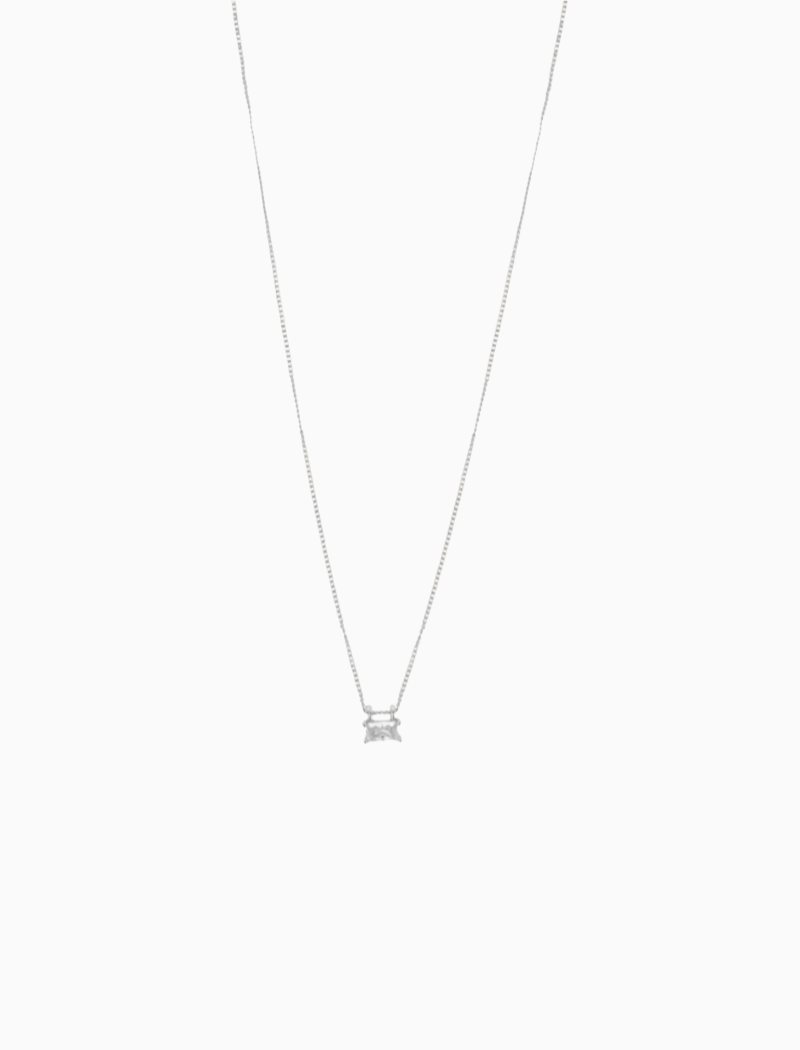 Strass Ketting Crystal Baguette
