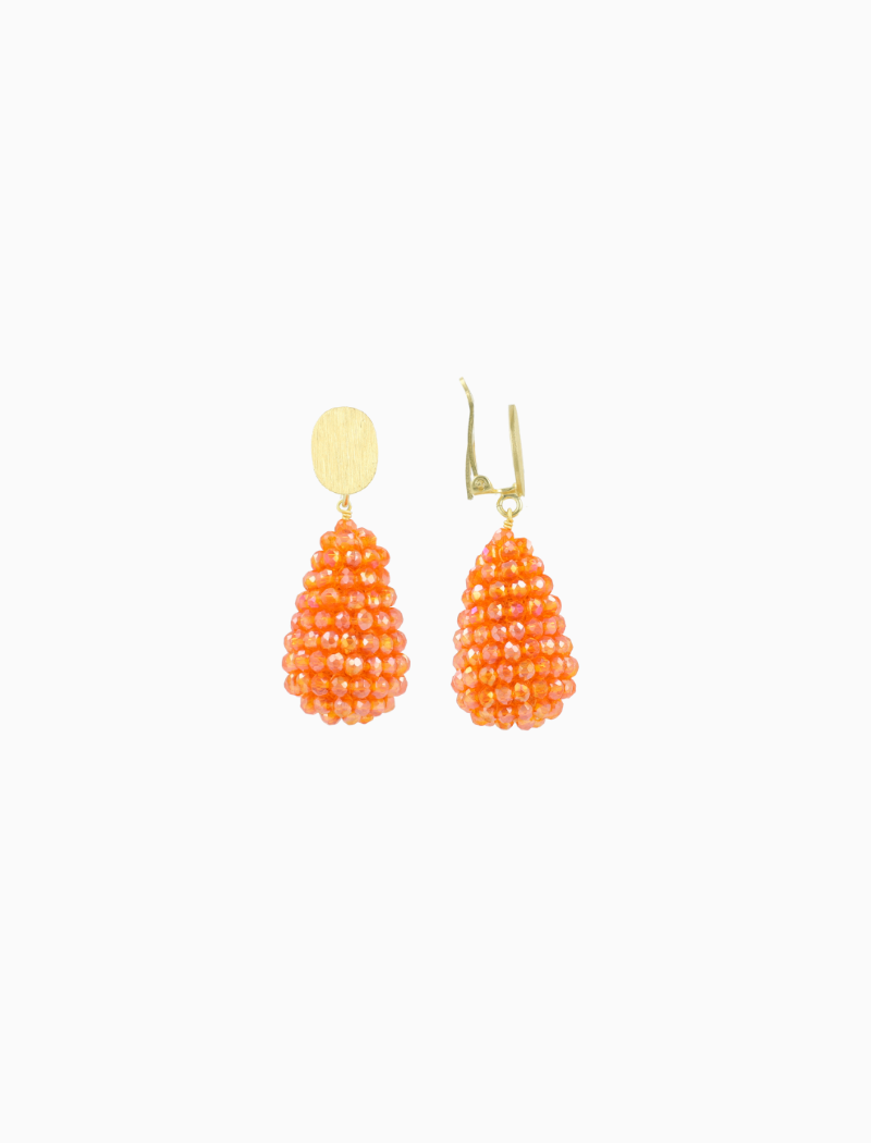 Lion Orange Oorbellen Amy Cone XS Clip