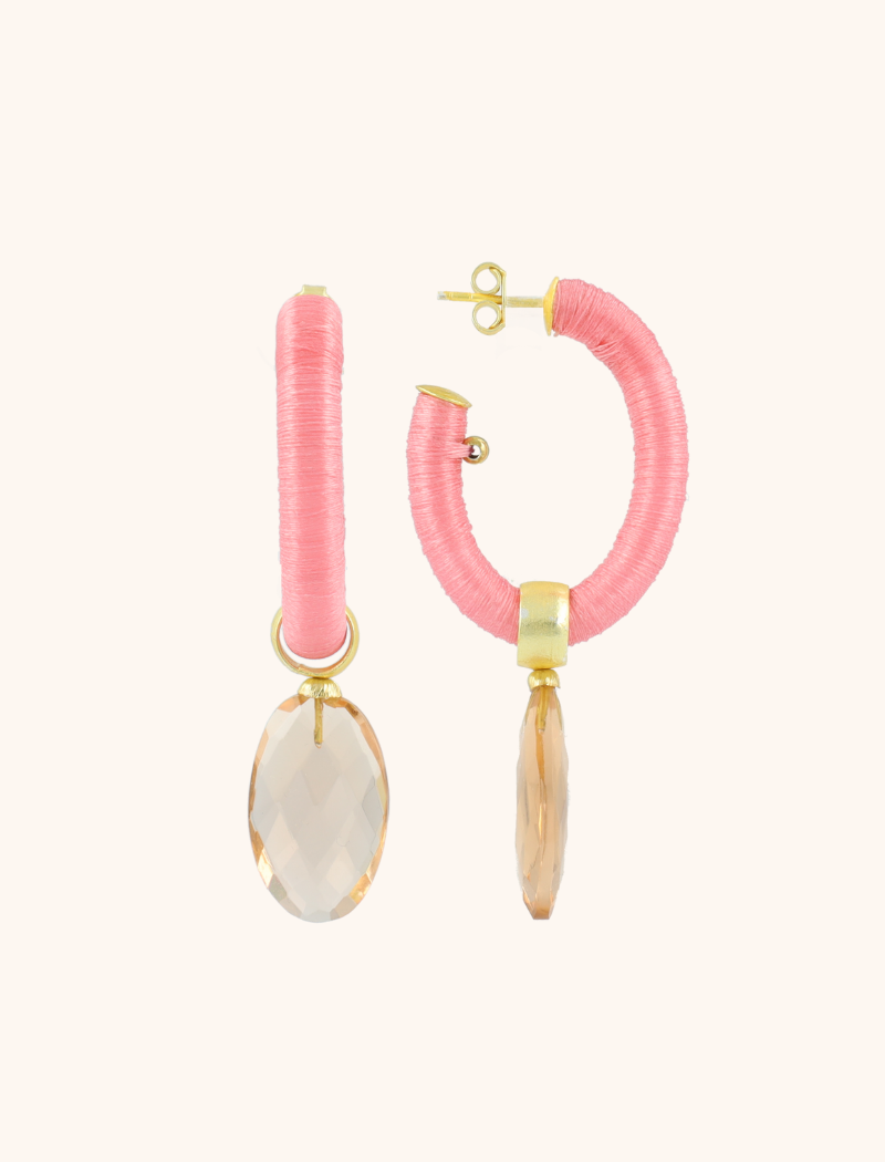 Pink Earrings Evy Creole Oval M Pinklott-theme.productDescriptionPage.SEO.byTheBrand