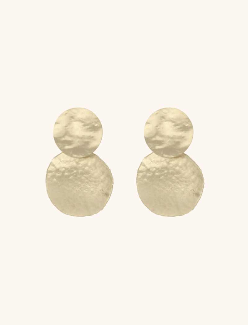 Classic oorbellen rond hammerd S