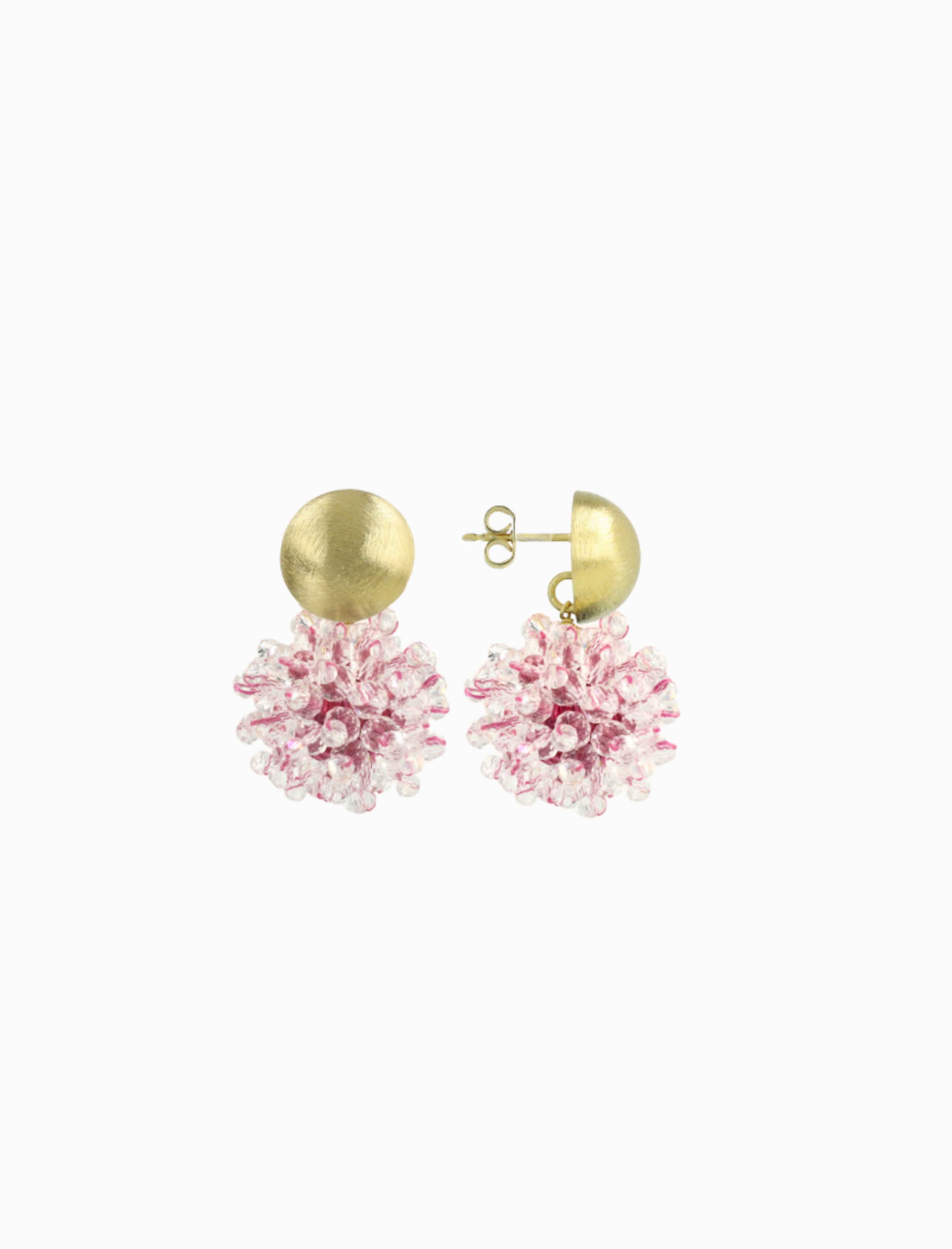 Ice Dark Fuchsia Oorbellen Jacky Globe S Double Stones
