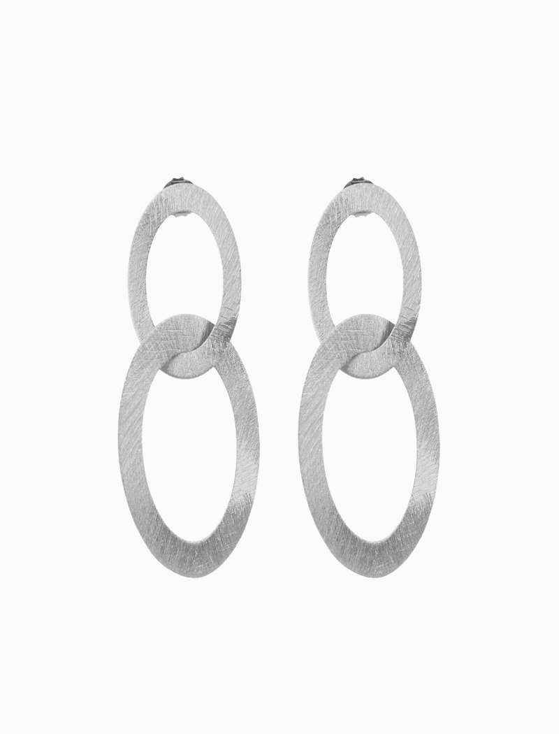 Classic oorbellen Oval Charm L