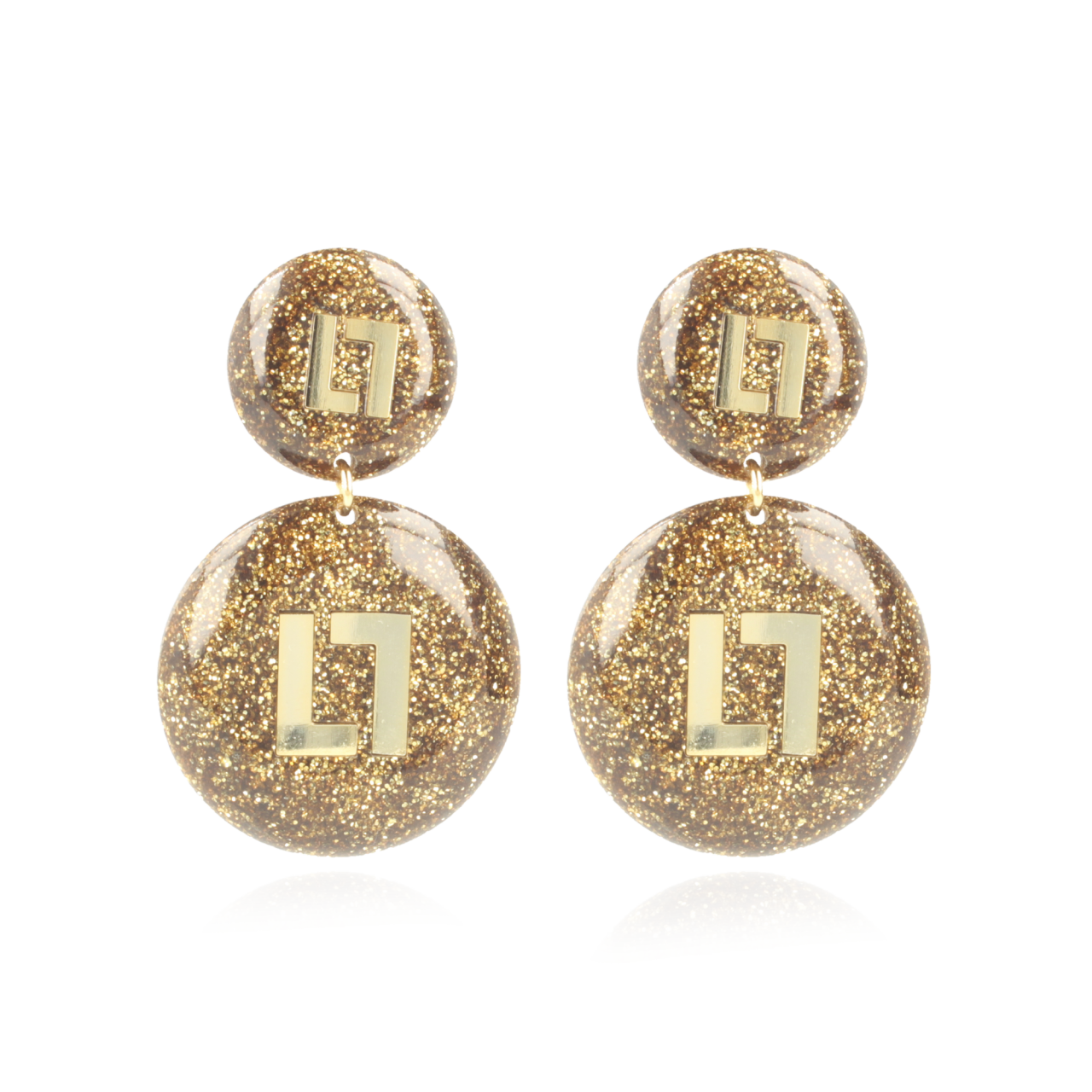  Glitter Earrings Larissa Logo