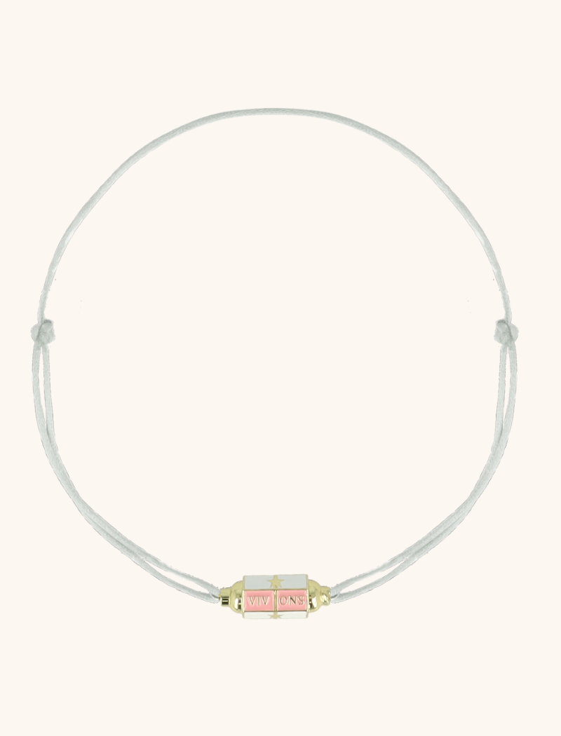 Ketting Satin Viv Ons Charm - Roze/Wit lott-theme.productDescriptionPage.SEO.byTheBrand
