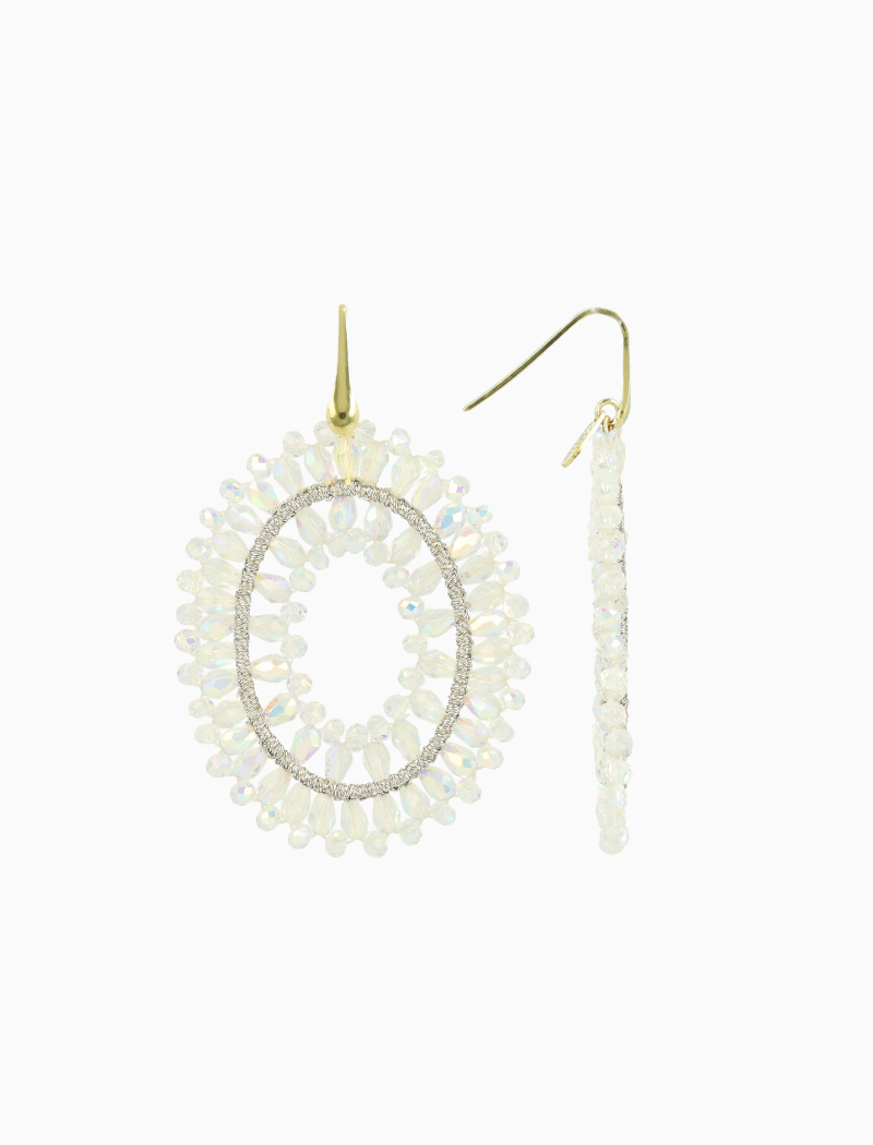 Open ovaal dubbele oorbellen L Holo Noa