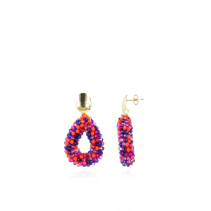 Mixed Koningsblauwe Oorbellen Berry Glassberry Druppel S