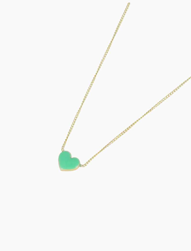 Symbol necklace heart green