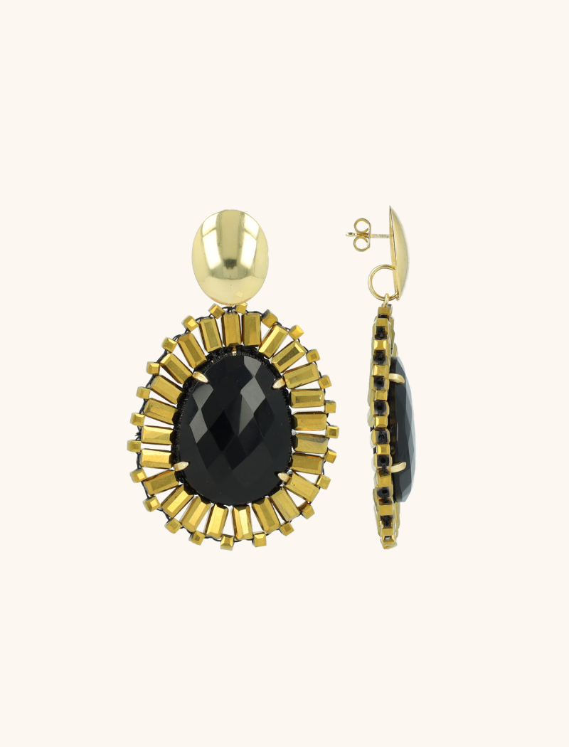 Metallic Gold Oorbellen Esmee Ovaal Mlott-theme.productDescriptionPage.SEO.byTheBrand
