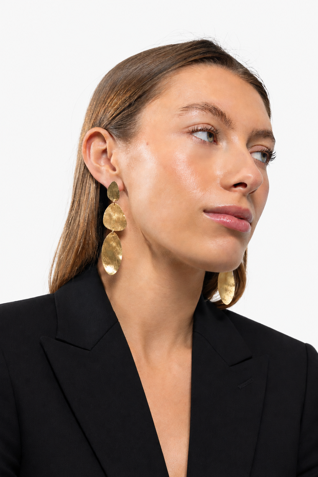 BRASS - Gold Stone Shape Triple M Brushed