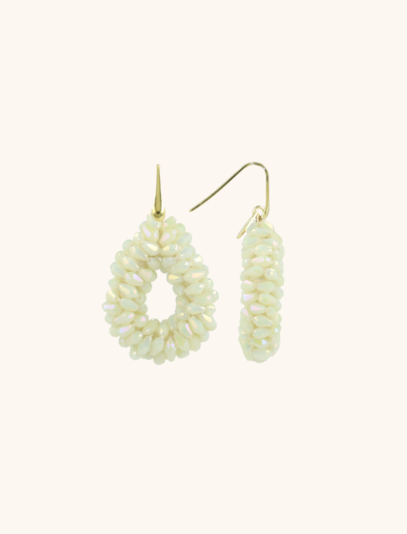 Elfenbeinfarbene Ohrringe Anne Teardrop S Marquislott-theme.productDescriptionPage.SEO.byTheBrand