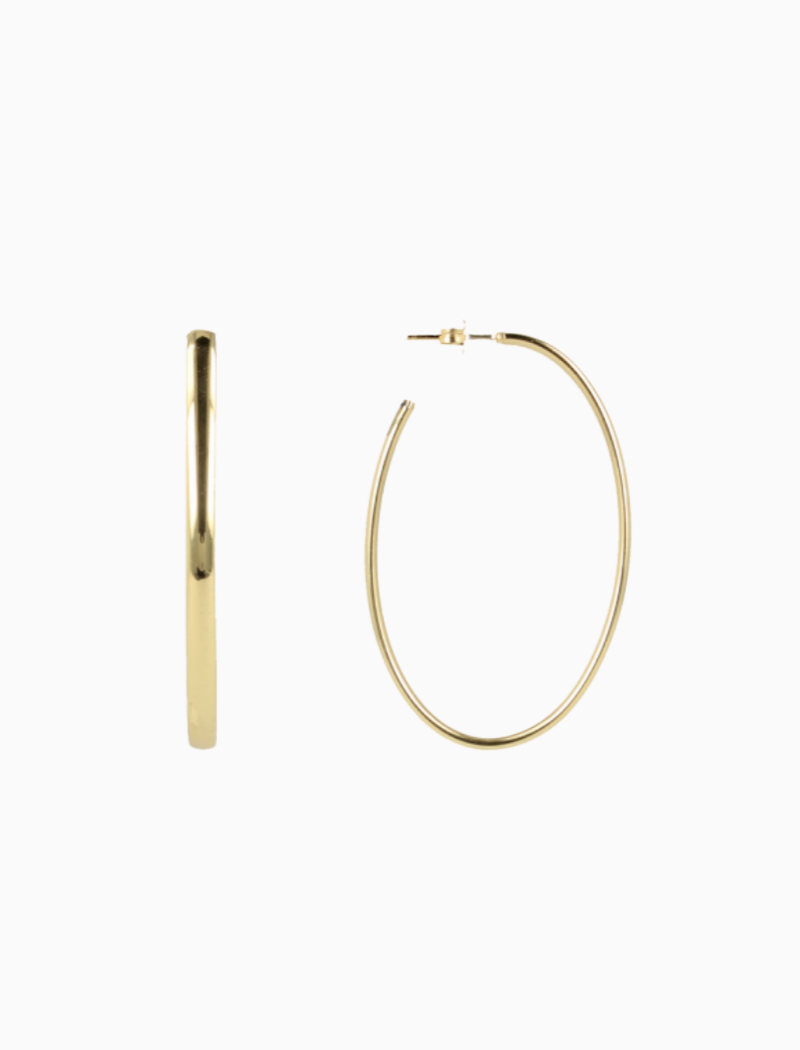 Classic oorbellen creool ovaal