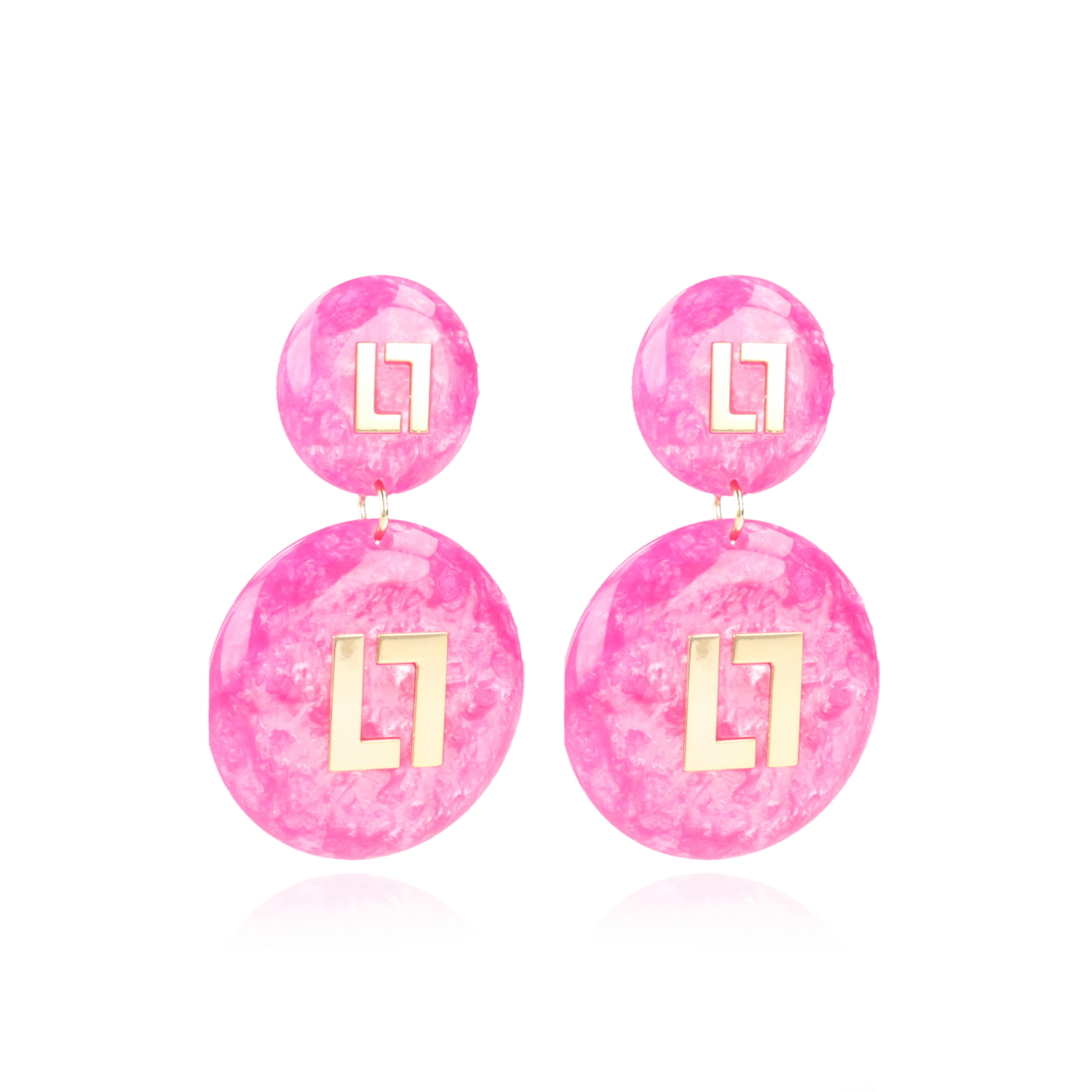 Marble Fuchsia Oorbellen Larissa Logolott-theme.productDescriptionPage.SEO.byTheBrand