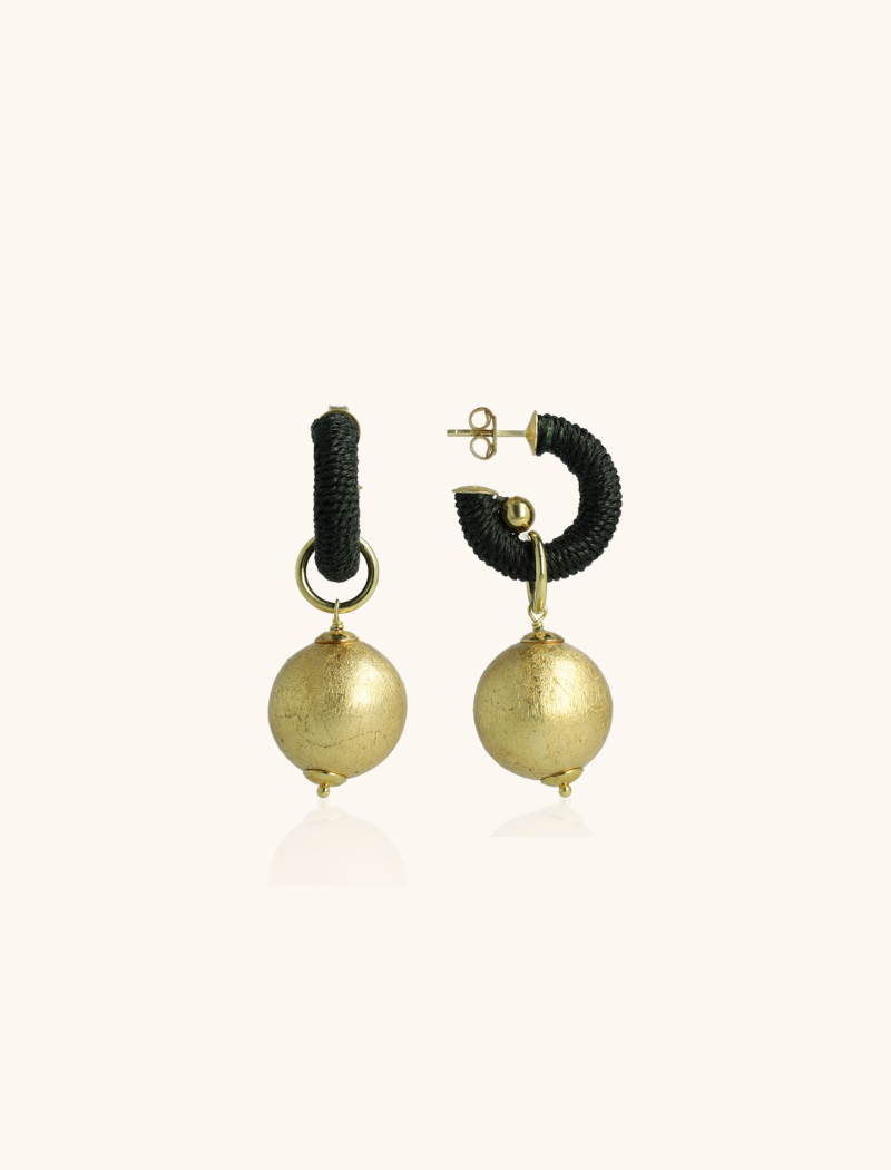 Groene Oorbellen Lulu Creool XS Bal