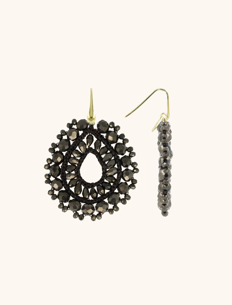 Bruine oorbellen Vos druppel S