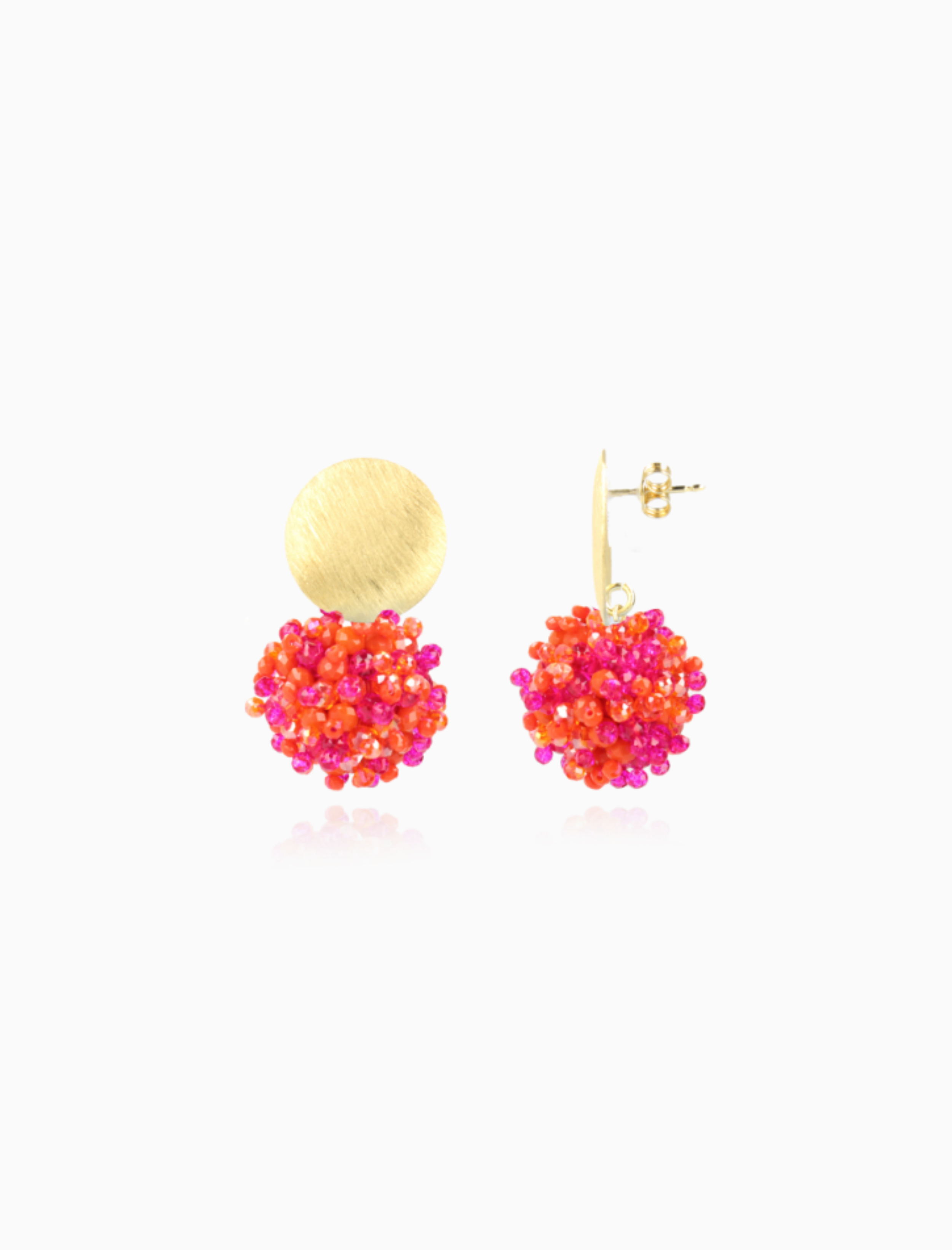 Mixed Fuchsia Ohrringe Louise Glassberry Globe L Double Stones Tonal
