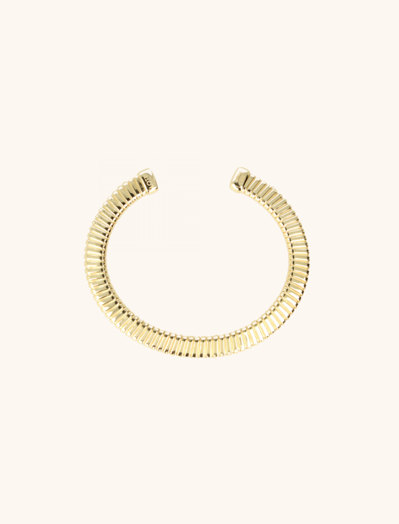 Goudkleurige armband bangle Striped Mile