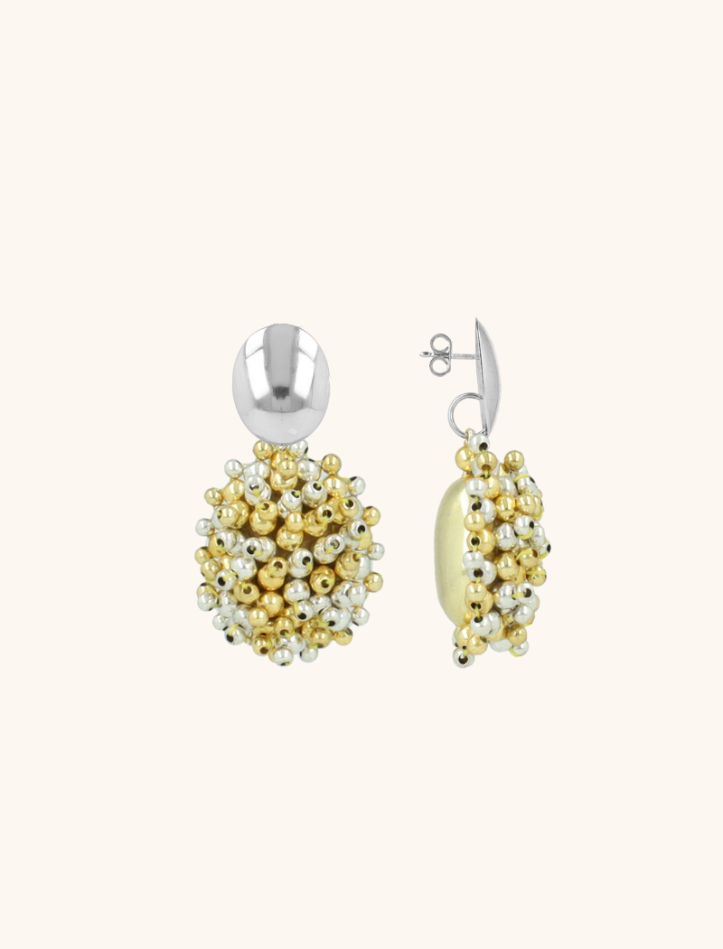 Gold/Silver-Colored Earrings Jazz Shield Oval Slott-theme.productDescriptionPage.SEO.byTheBrand
