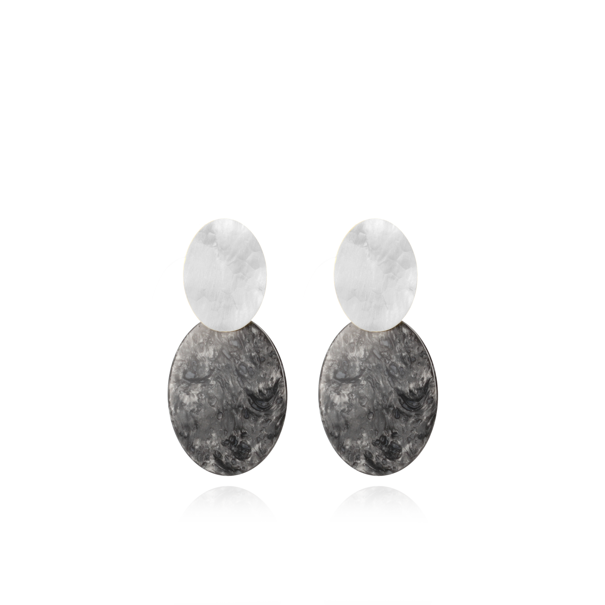 Marble Zwarte Oorbellen Celia Ovaal Slott-theme.productDescriptionPage.SEO.byTheBrand
