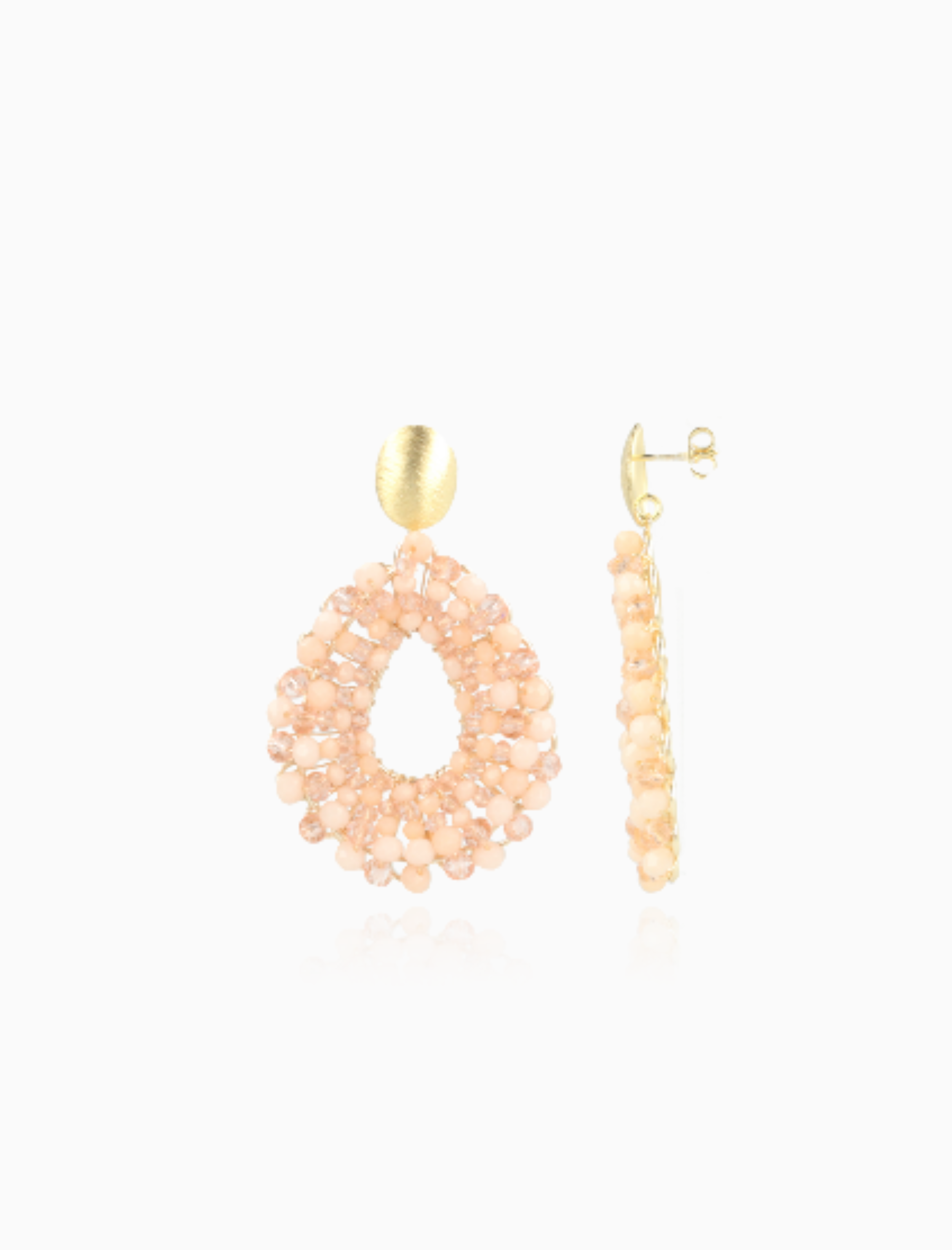 Orangefarbene Ohrringe Glassberry Babs Open Drop