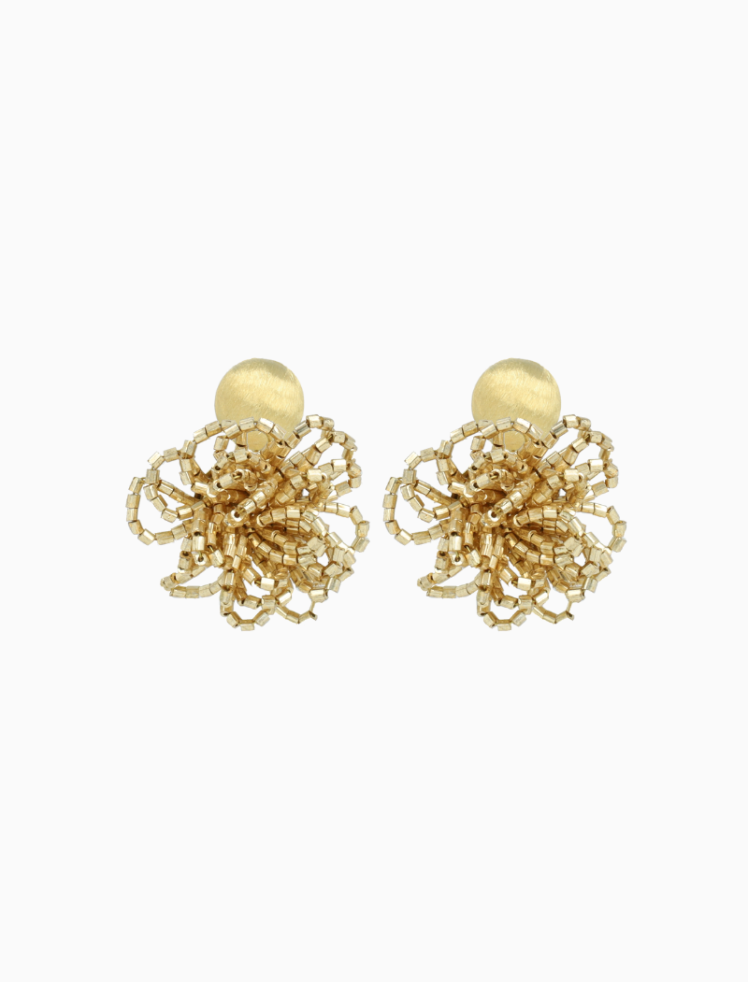 Goudkleurige Oorbellen Knotted Element S Maerle
