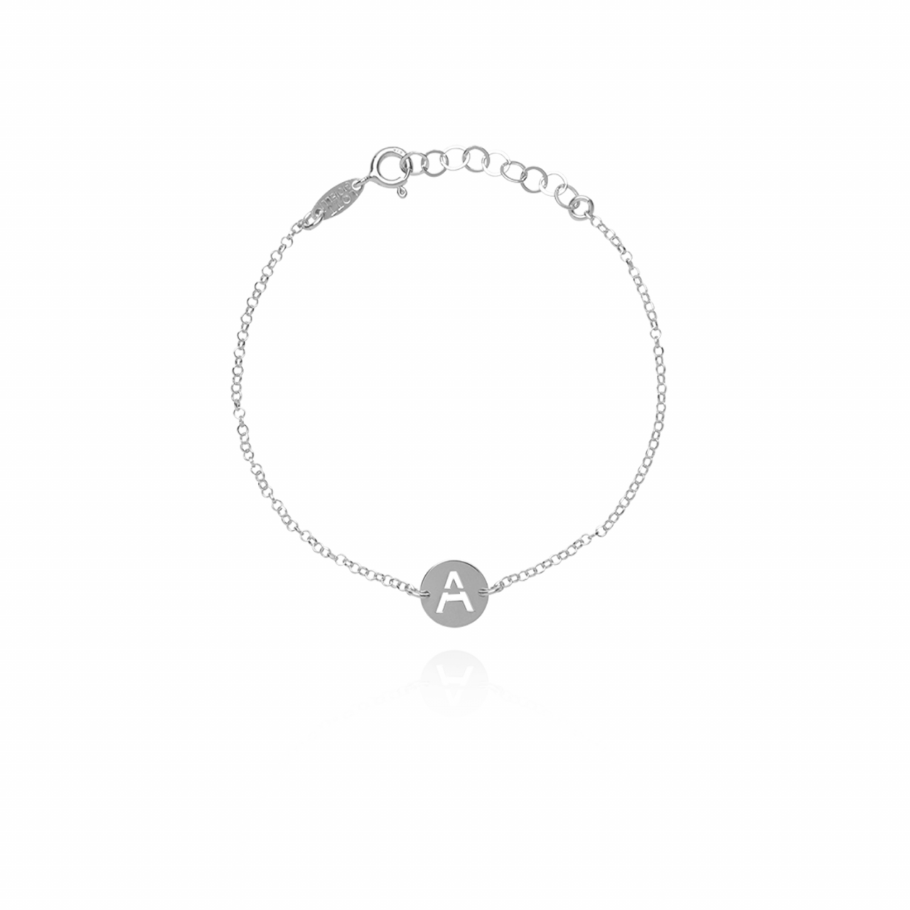 Zilveren armband Initial klein