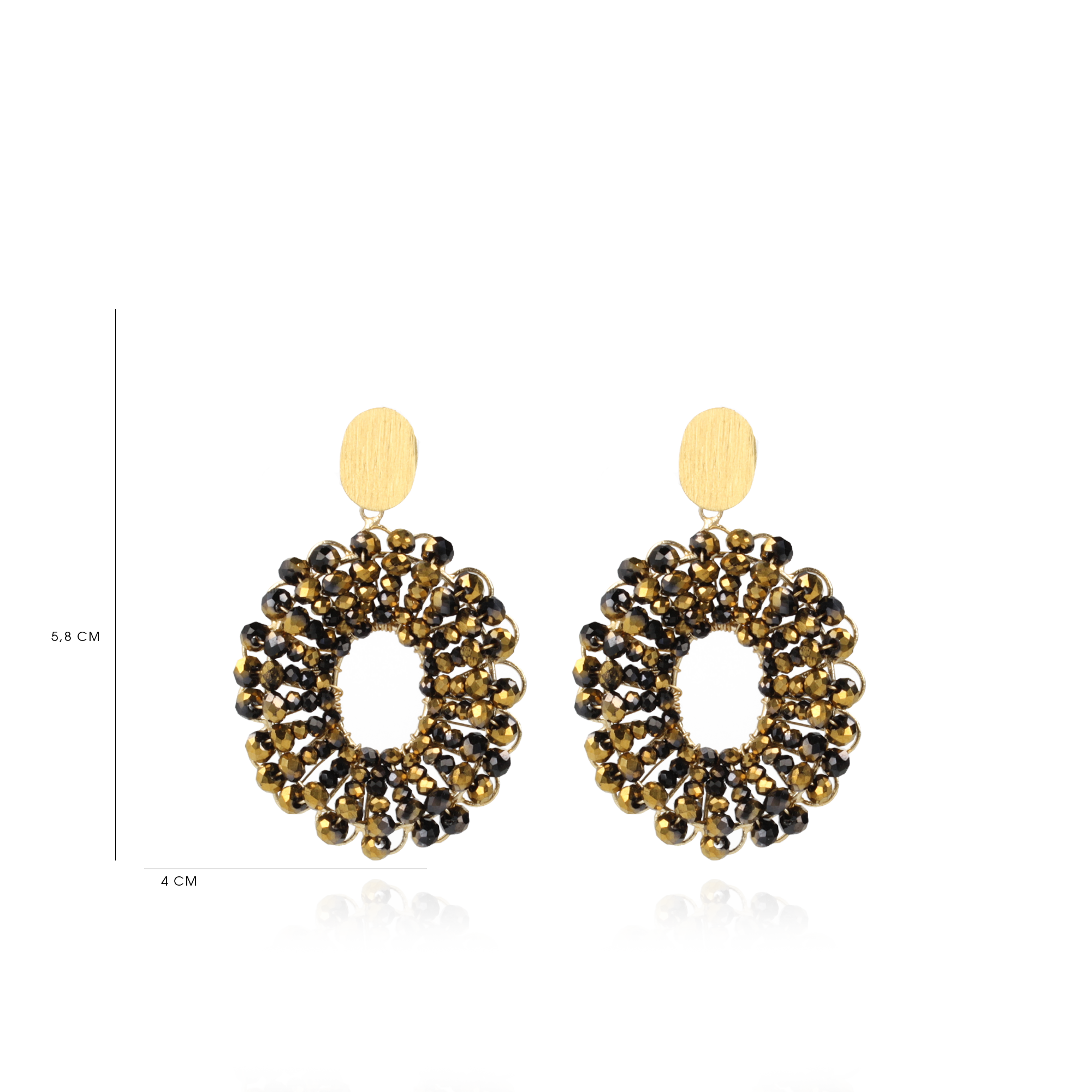 Goudkleurige Oorbellen Mia Ovaallott-theme.productDescriptionPage.SEO.byTheBrand