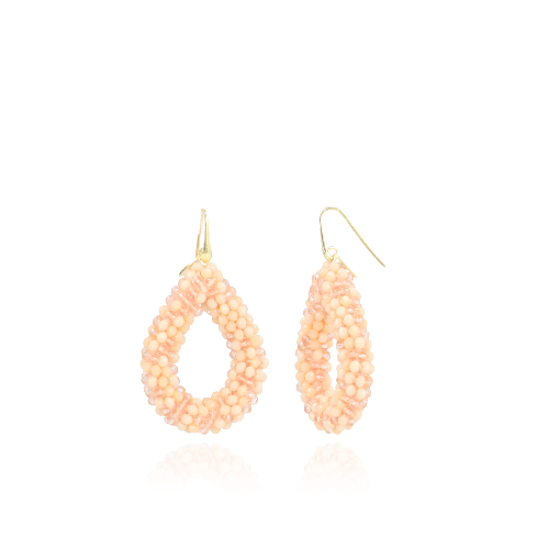 Orange Earrings Glassberry Drop L