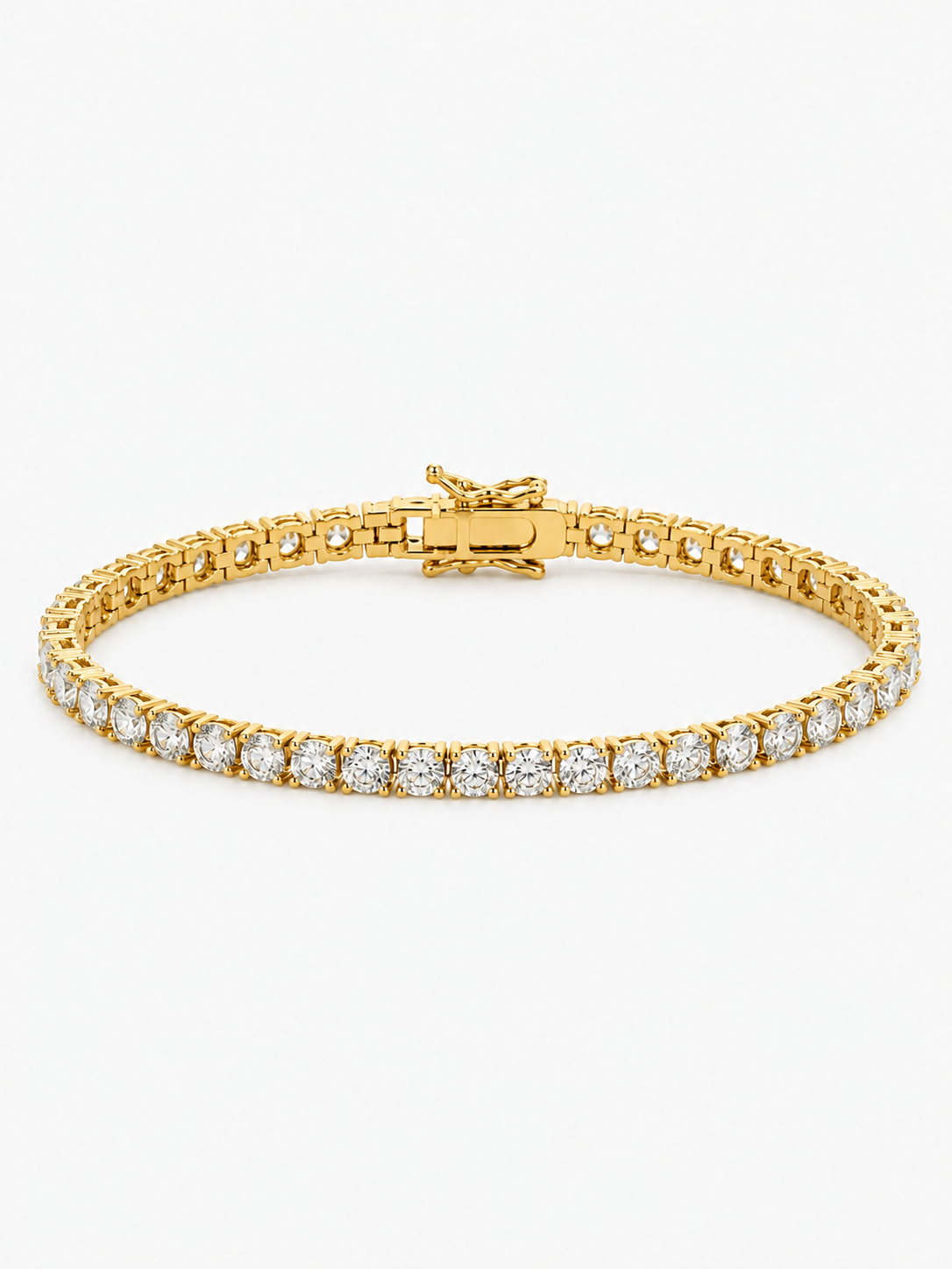 Gold Bracelet CL Bracelet Icon Tennis Small 18cm - G Brass