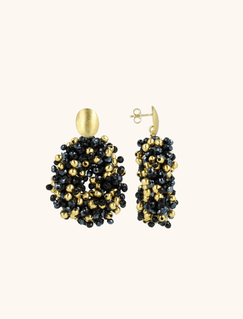 Zwarte Oorbellen Louise Double Stones Drop Slott-theme.productDescriptionPage.SEO.byTheBrand